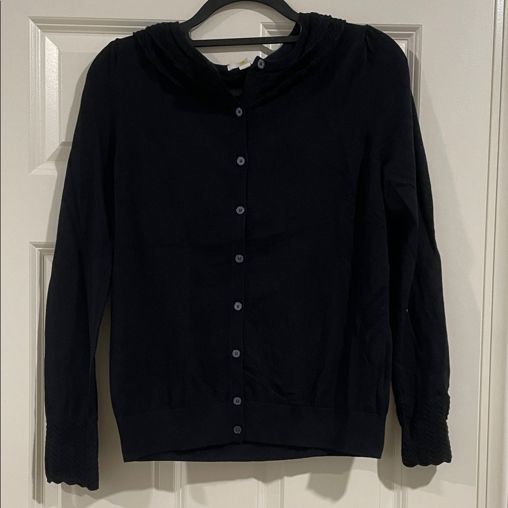 Boden Midnight Blue/Black Knit Cardigan
